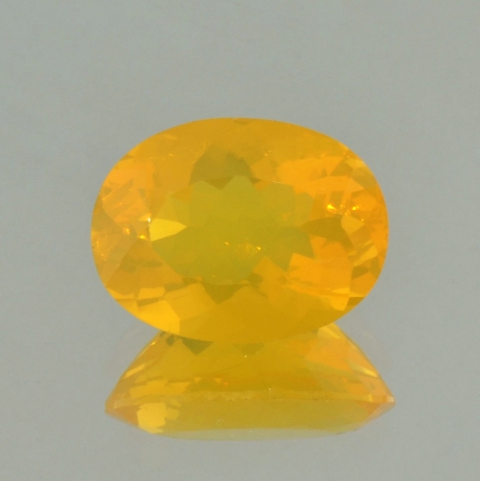 Fire Opal oval yellow orange 7.31 ct