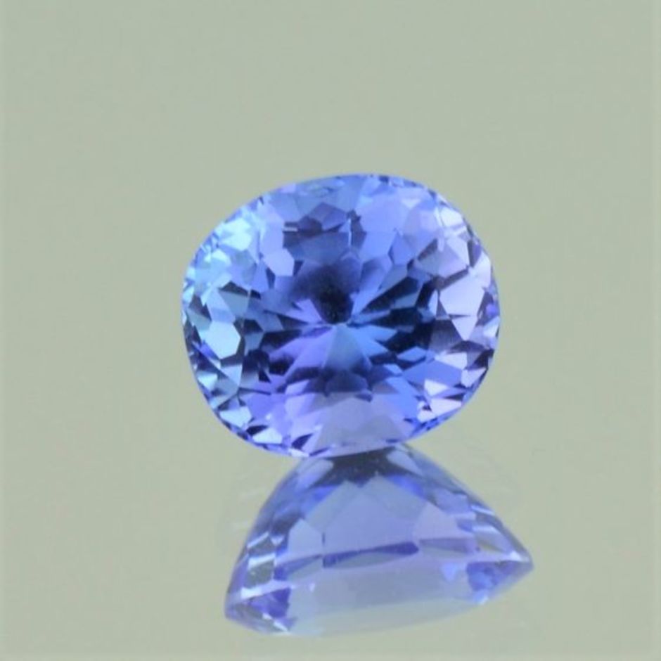 Tansanit oval blau 3,29 ct