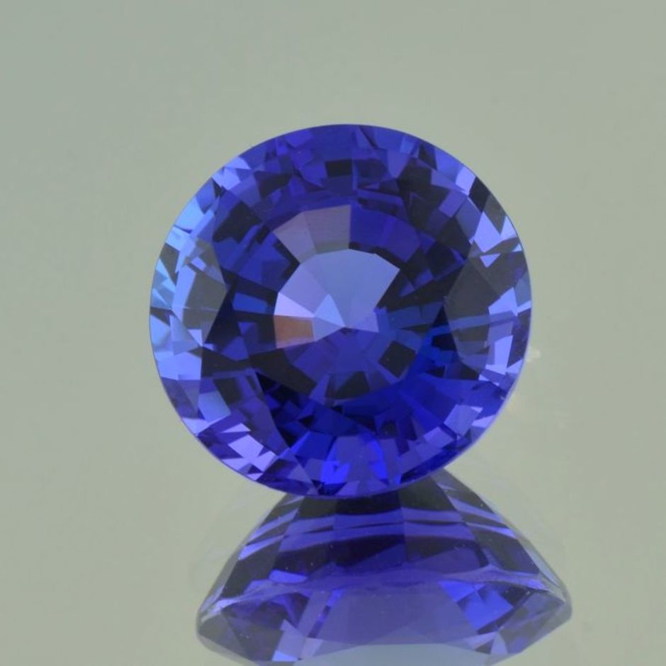 Tansanit rund intensives Blau 13,93 ct