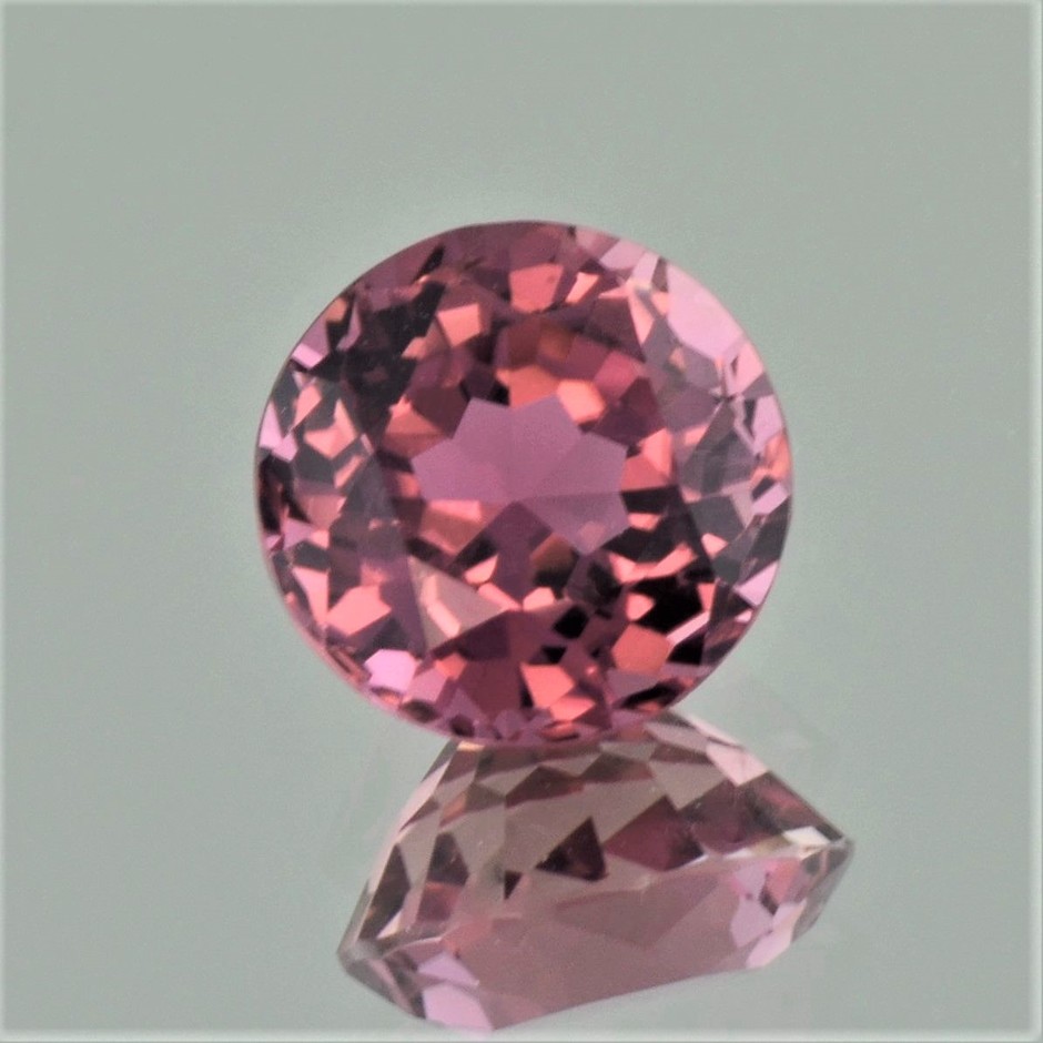 Tourmaline round pink 5.42 ct