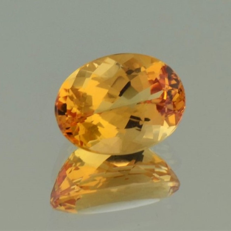 Imperial-Topas oval gelborange unbehandelt 5,11 ct