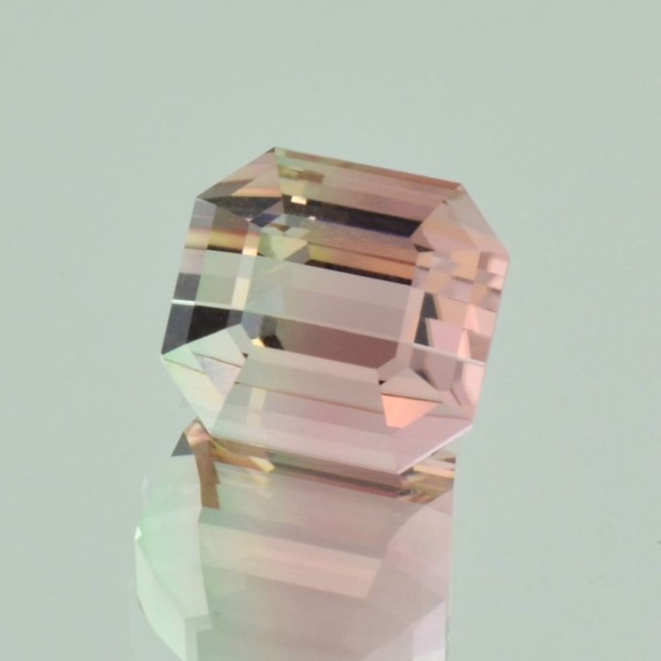 Turmalin octagon bicolor 9,86 ct