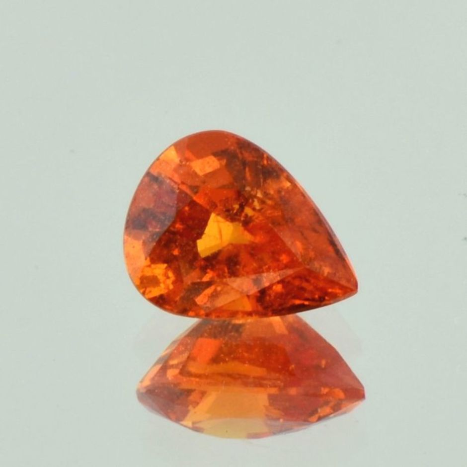 Mandarin Granat Tropfen orange 4,06 ct