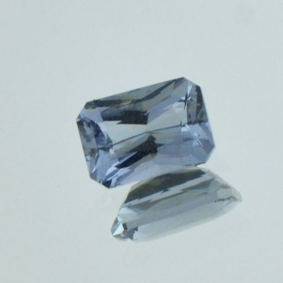 Spinel octagon grayish light blue 1.93 ct