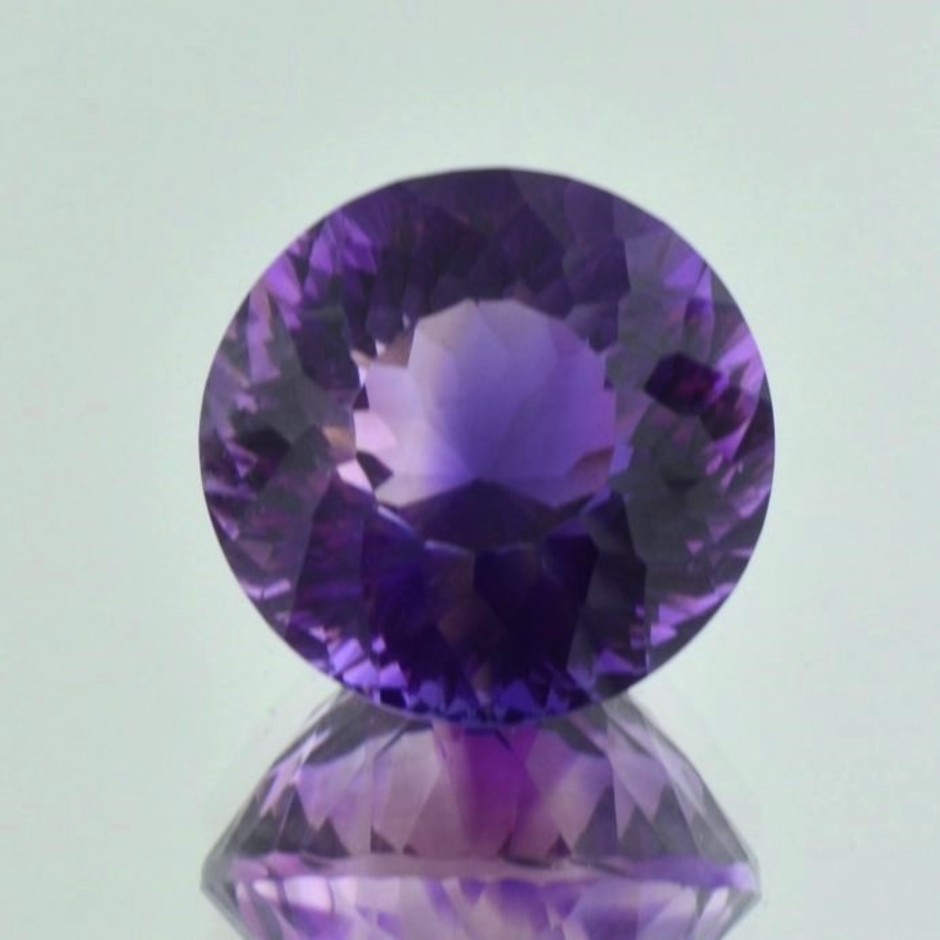 Amethyst rund intensives Violett 29,66 ct