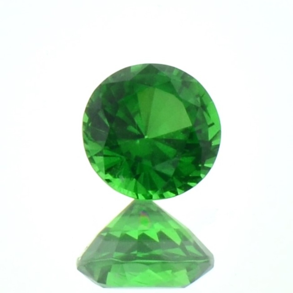 Tsavorite Garnet round intense green 1.01 ct