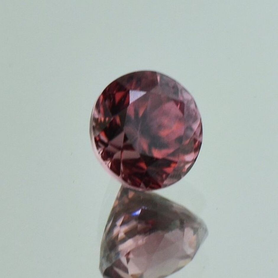 Zirkon rund rosarot 4,10 ct