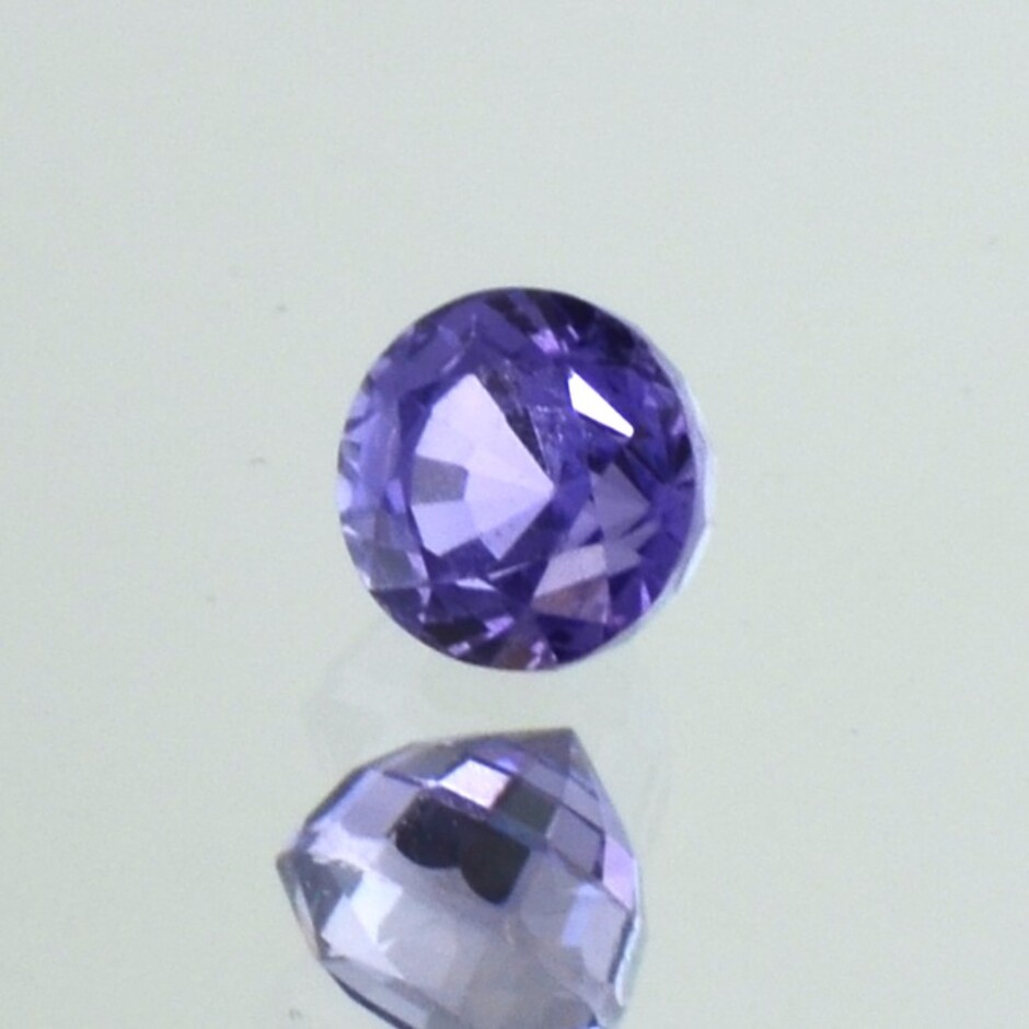 Sapphire round lilac unheated 1.00 ct