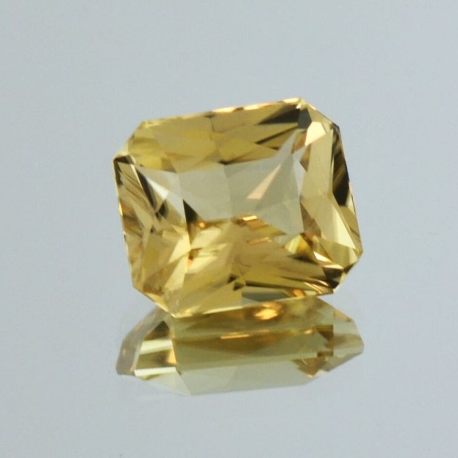 Sinhalit octagon-princess gelb unbehandelt 5,13 ct