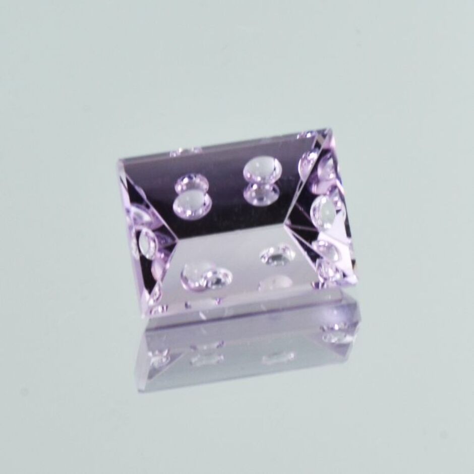 Amethyst Design-Rechteck helles Lila 11,38 ct