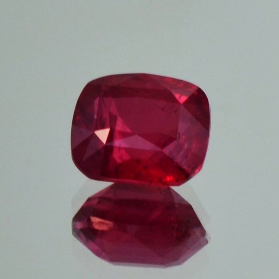 Ruby cushion red untreated 2.26 ct.