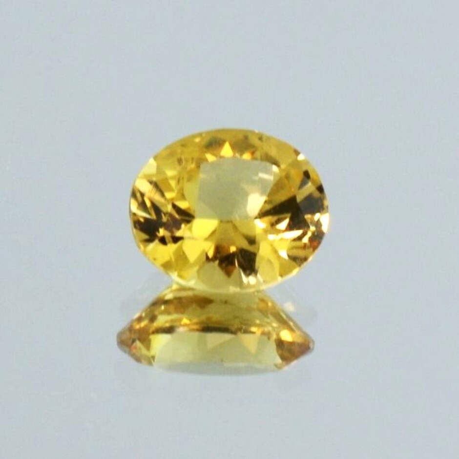 Garnet Grossularite oval yellow untreated 1.32 ct.