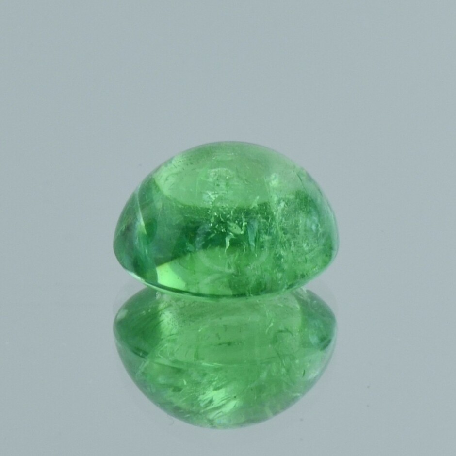 Garnet Grossularite cabochon oval mint green 8.73 ct.