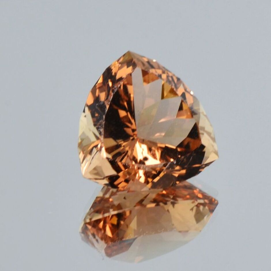 Topas Trillion orangebraun unbehandelt 17,21 ct.