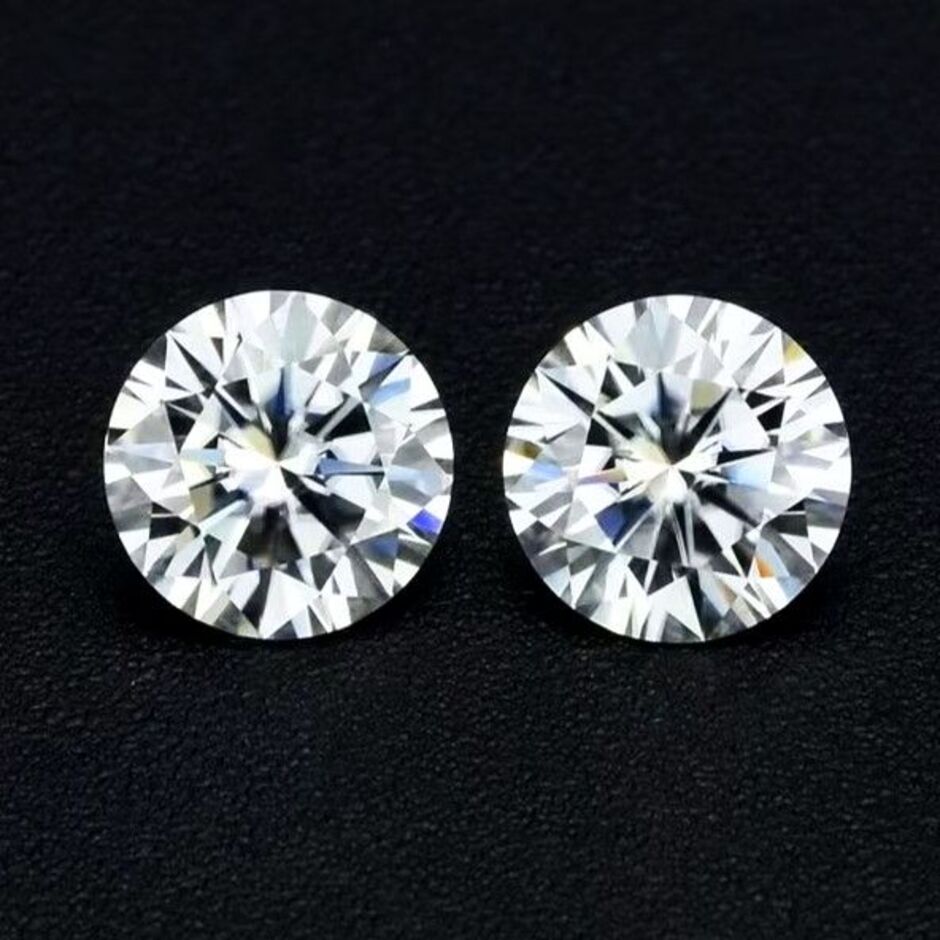 Diamanten Pair hochfeines white D loupe clean 0.40 ct.
