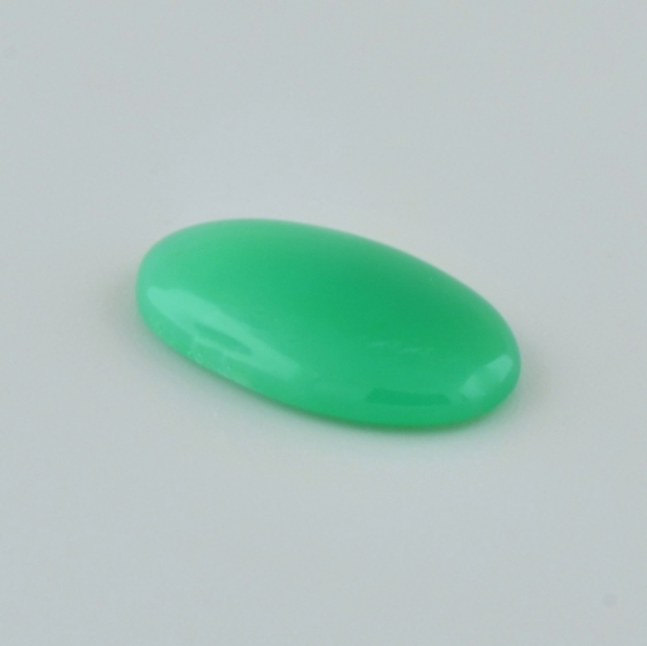 Chrysopras Cabochon oval grün 15,04 ct