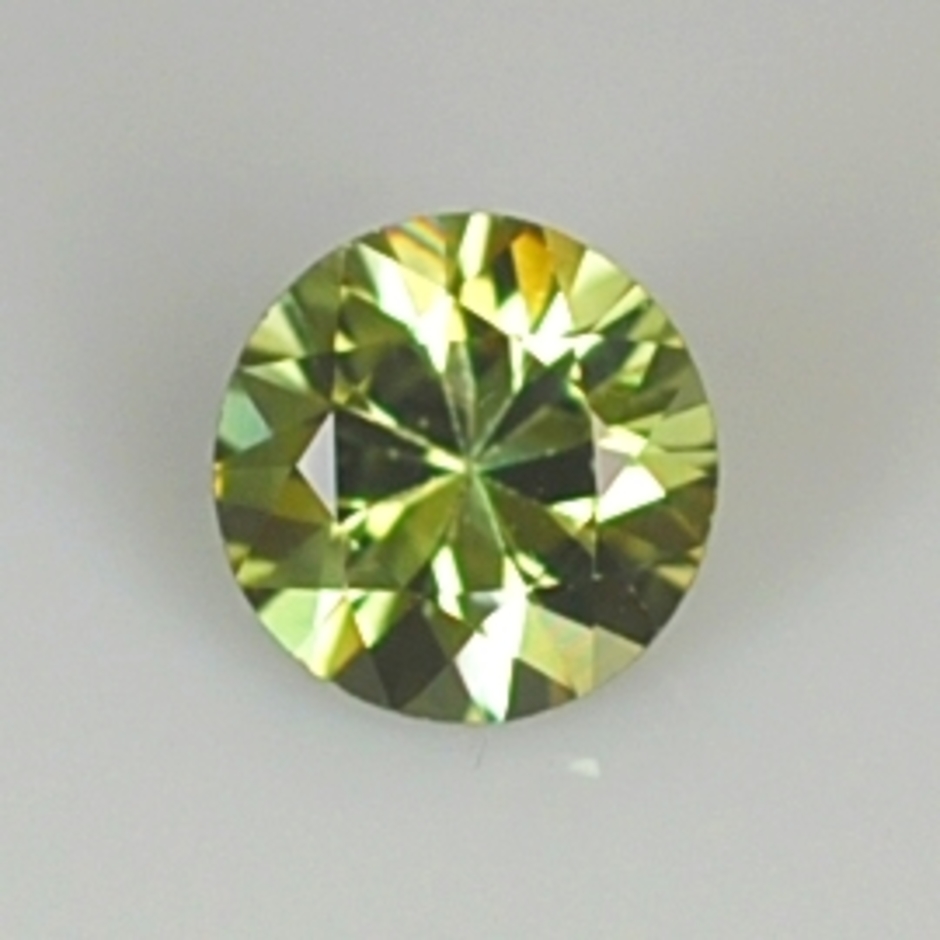 Demantoid Rund gelblich-grün