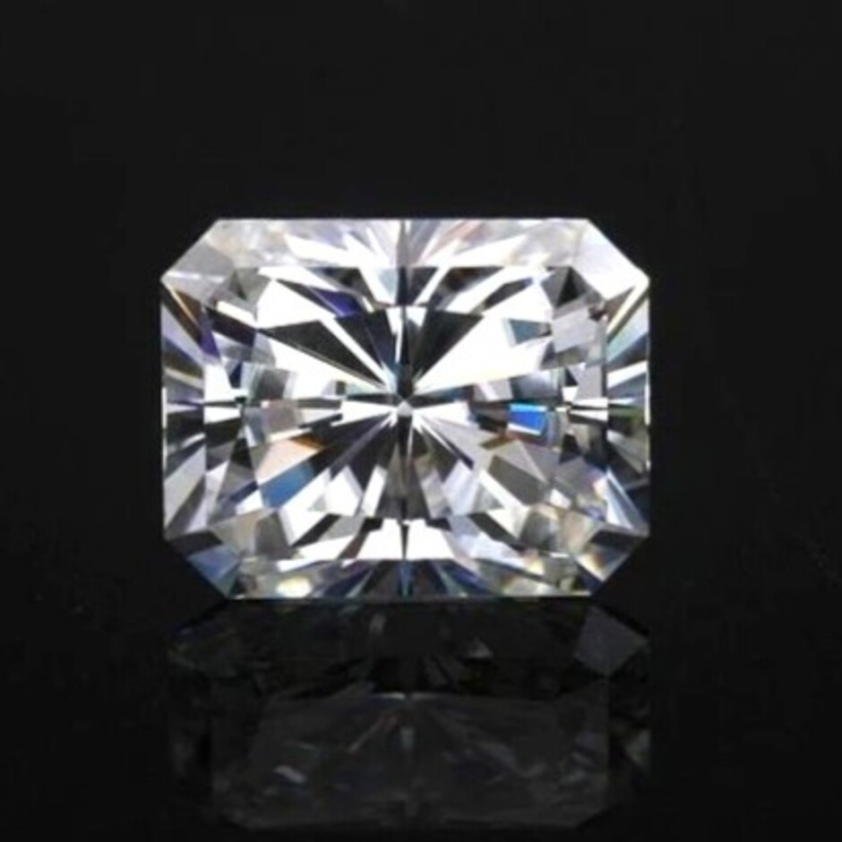 Diamond radiant feines white G loupe clean 1.02 ct