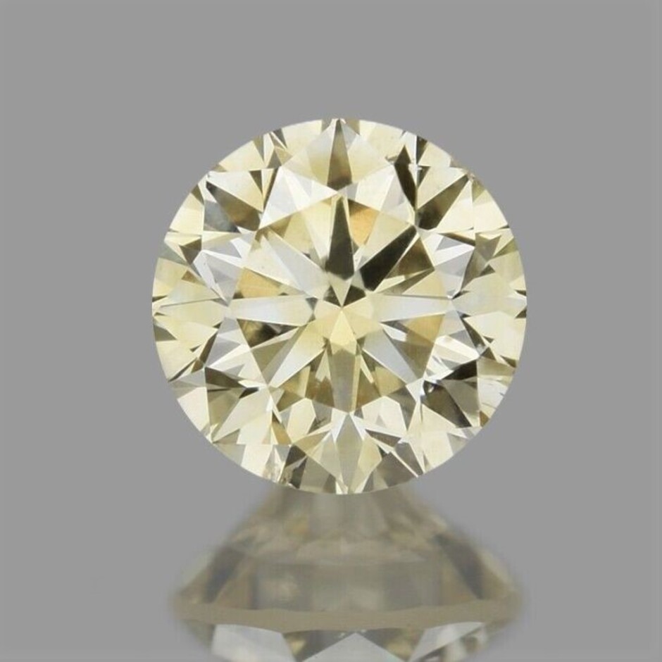 fancy diamond round brilliant brownish champagne  0.62 ct