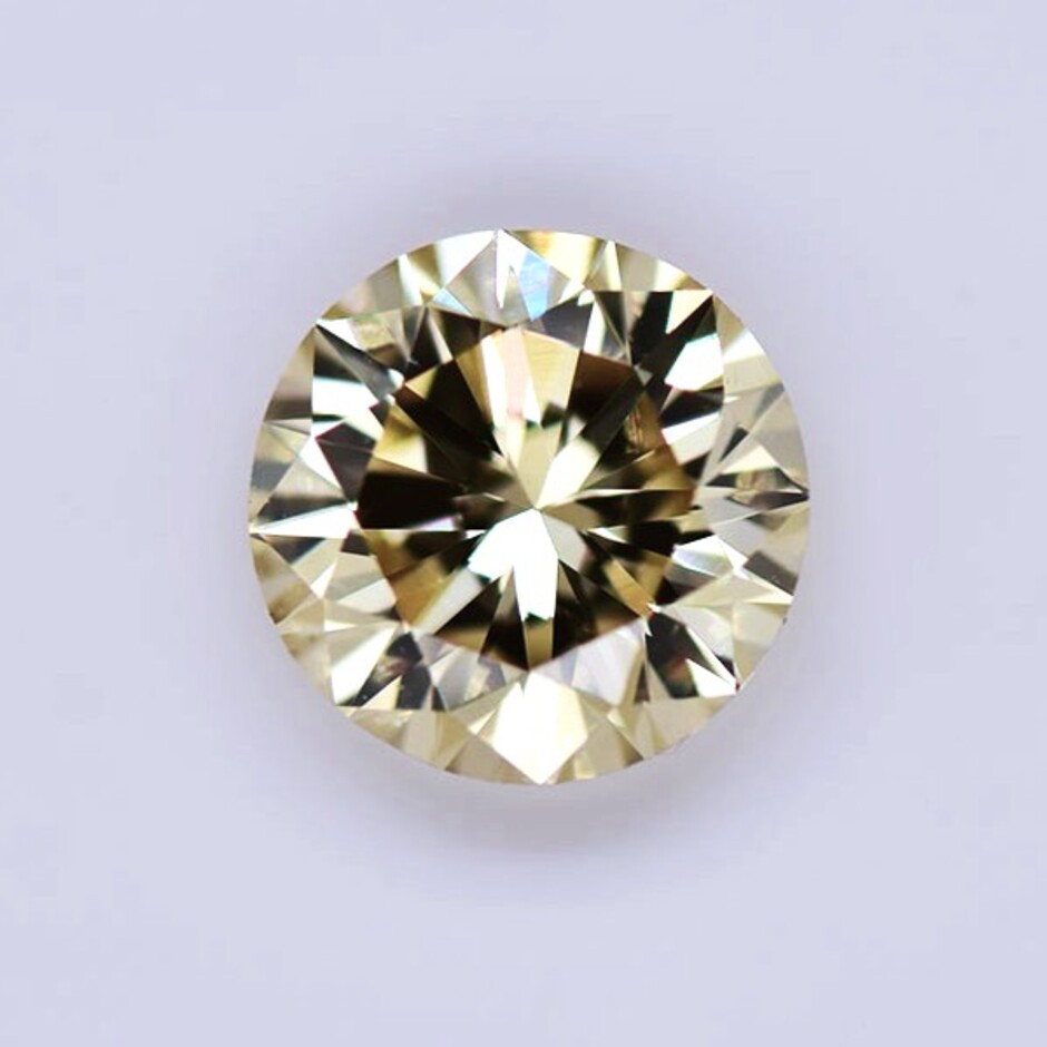 fancy diamond round brilliant champagne  vs 1.01 ct.