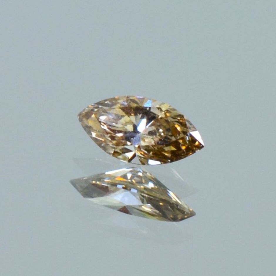 fancy diamond marquise champagne  si2 0.25 ct