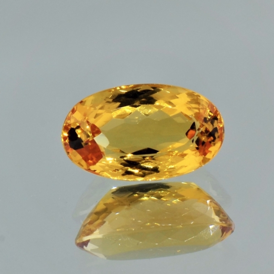 Imperial Topaz oval yellow orange 8.05 ct