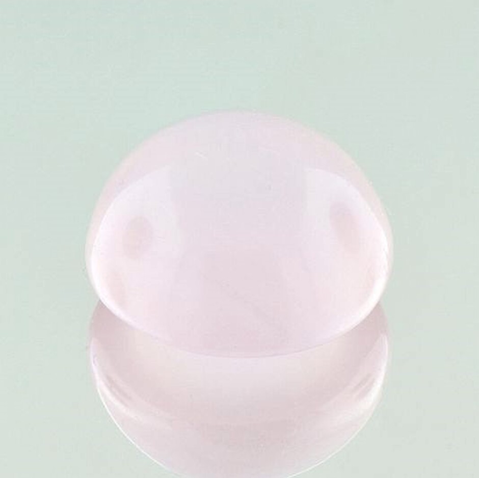 Rosenquarz Cabochon rund hellrosa 45,47 ct