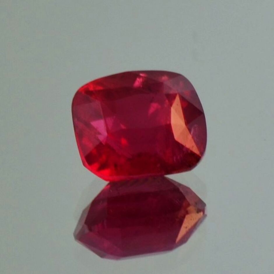Ruby cushion red untreated 2.26 ct.