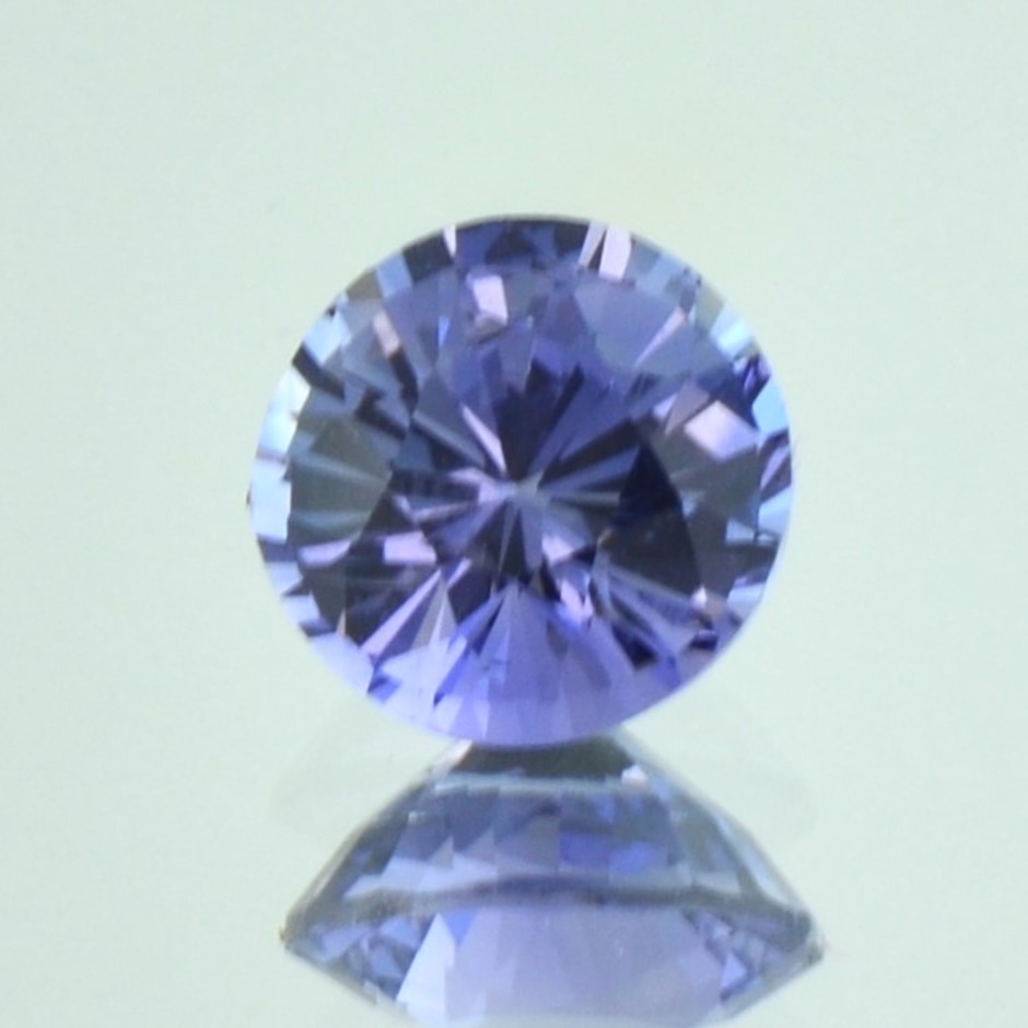 Saphir rund blau ungebrannt 2,52 ct