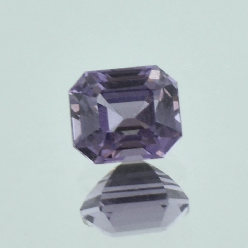 Spinel octagon grayish lilac 2.10 ct