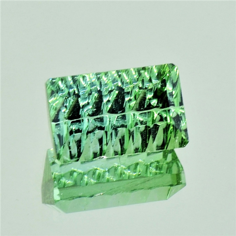 Tourmaline Baguette-Design light green 5.98 ct